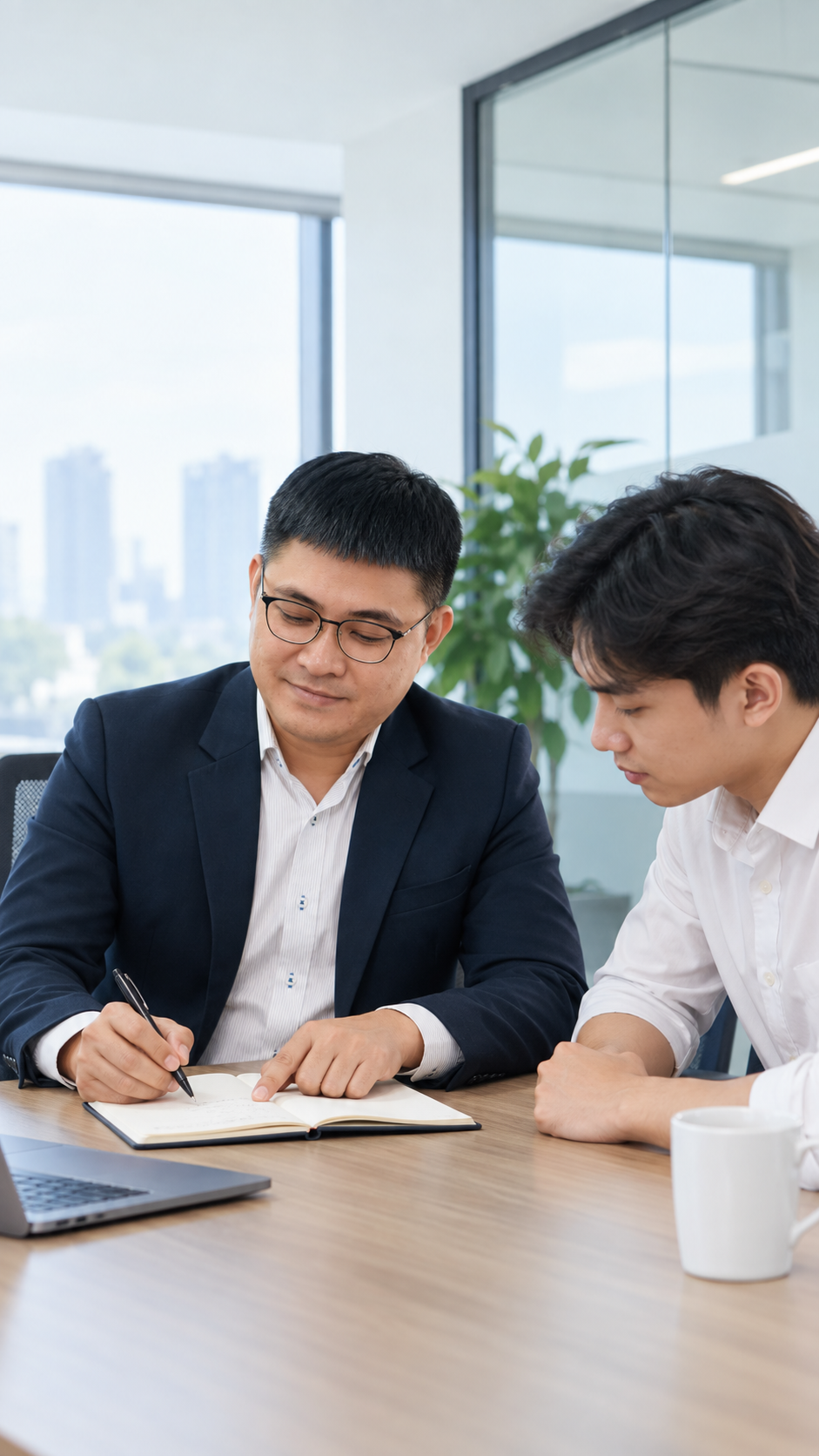 Dương Hân đồng hành và hướng dẫn đội ngũ